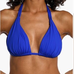 La Blanca Royal Blue Halter Bikini Top and Bikini Bottom